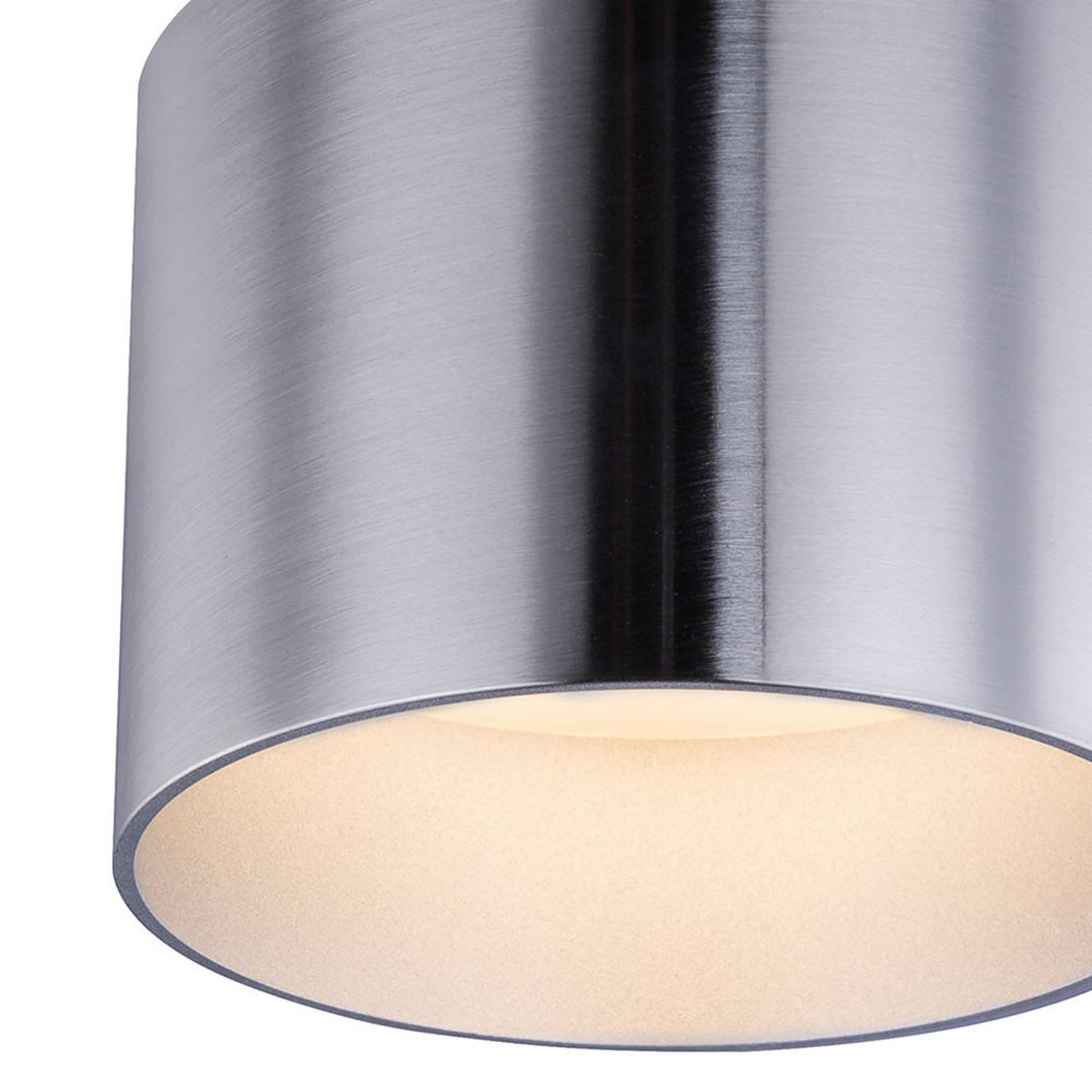 LED DECKENLEUCHTE Alu Nickel Matt Silber 2er Set - Silberfarben, Metall (10/10/10.5cm) - Globo Lighting