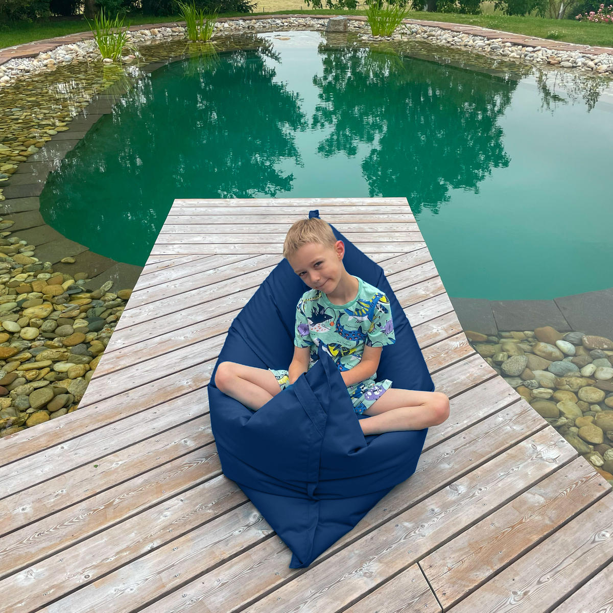 KINDERSITZSACK Caree Kids königsblau für In- und Outdoor - Blau/Dunkelblau, Textil (140/100/30cm) - Bruni