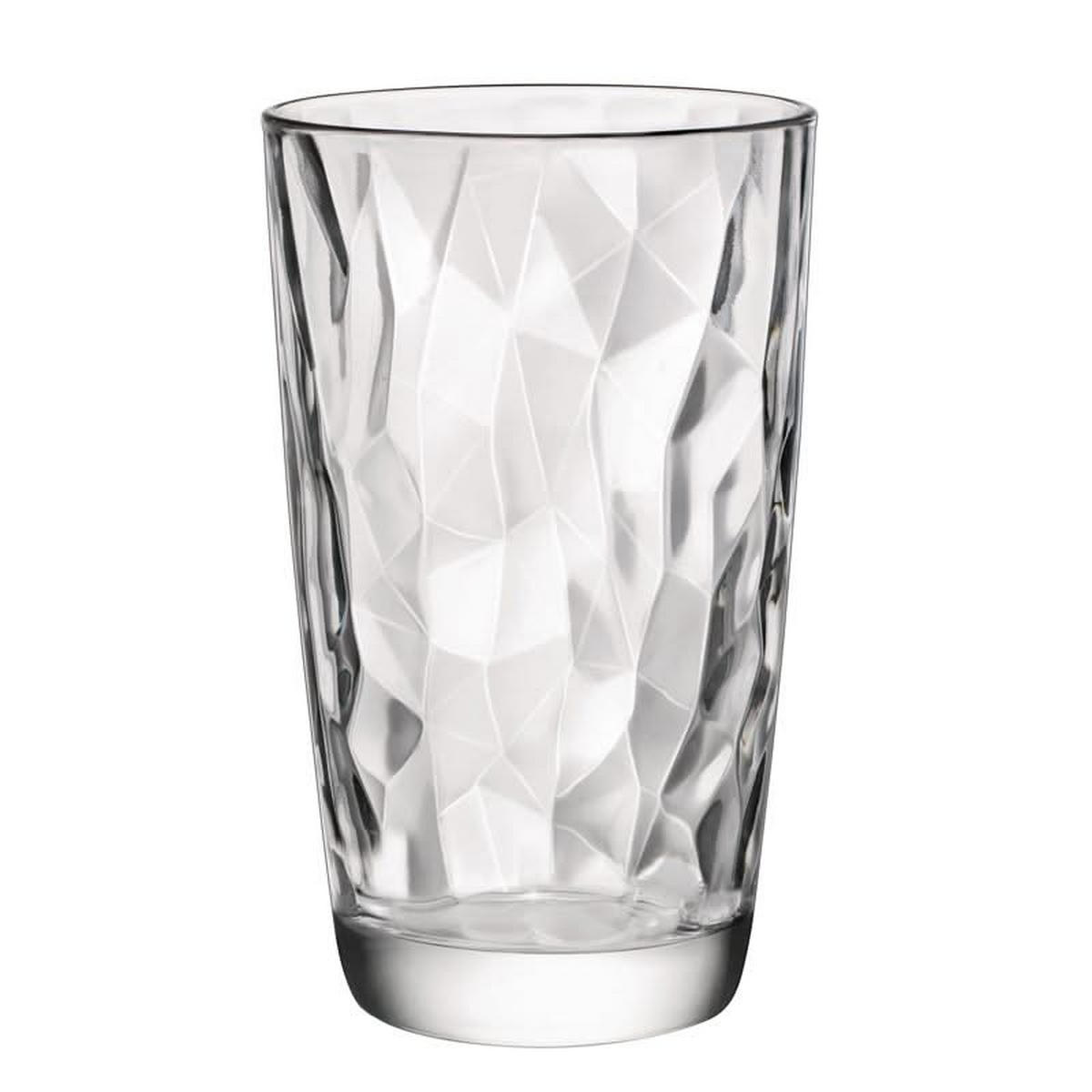 LONGDRINKGLAS Diamond Transparent 470 ml - 6 Stück - Transparent, Glas (0.47L) - Bormioli Rocco