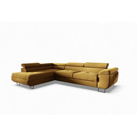 ECKSOFA Declan Mit Schlaffunktion - Gelb, Holzwerkstoff/Textil (277/203cm) - Fun Möbel