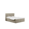 BOXBETT mit Bettkasten und Matratze CLARA Stoff Velvet Beige 180x200 cm H3-Bonell - Beige, Holz/Textil (180/200cm) - Kaiser Möbel