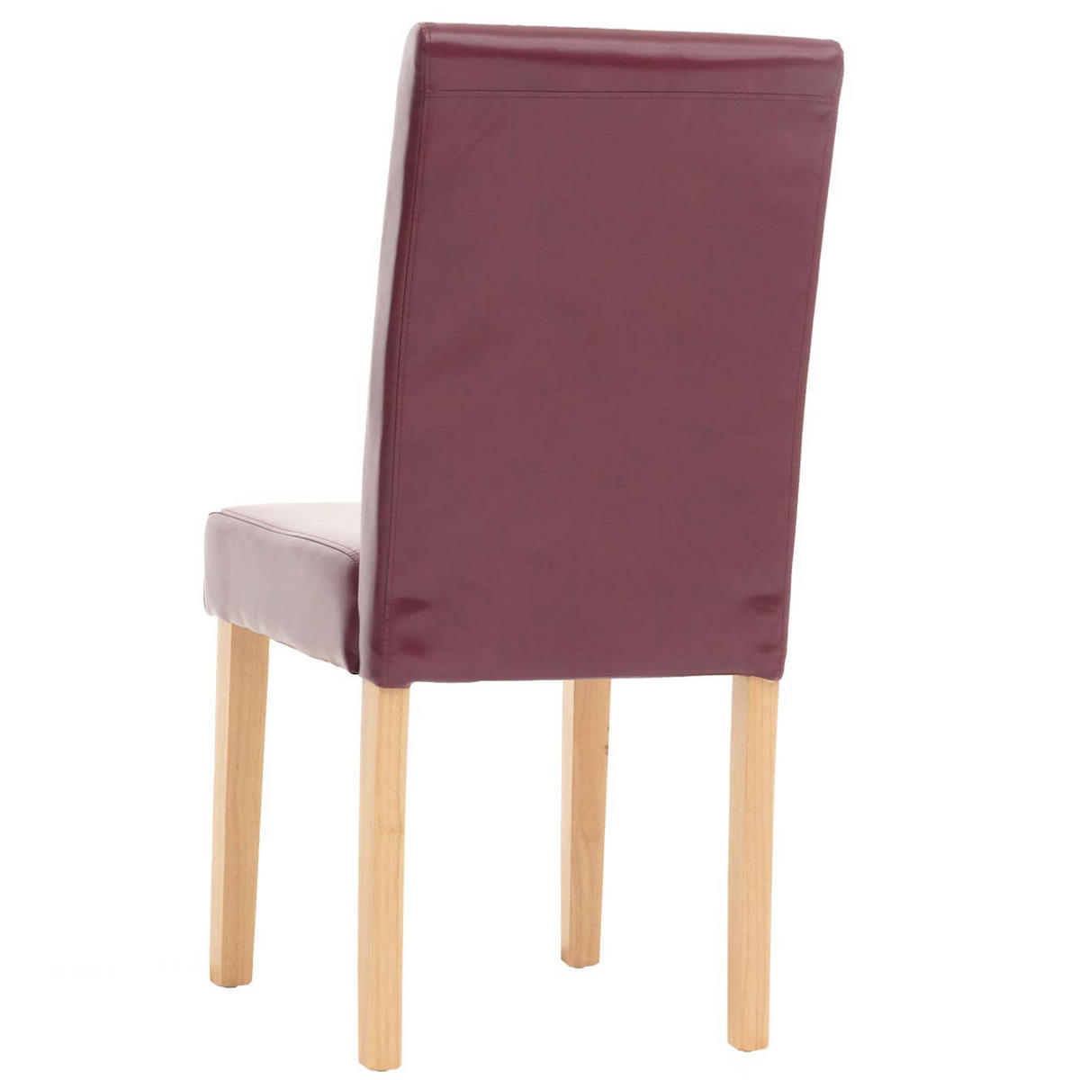 ESSZIMMERSTUHL Rot, Braun 4er-Set - Rot/Braun, Textil (43/90/56cm) - MCW