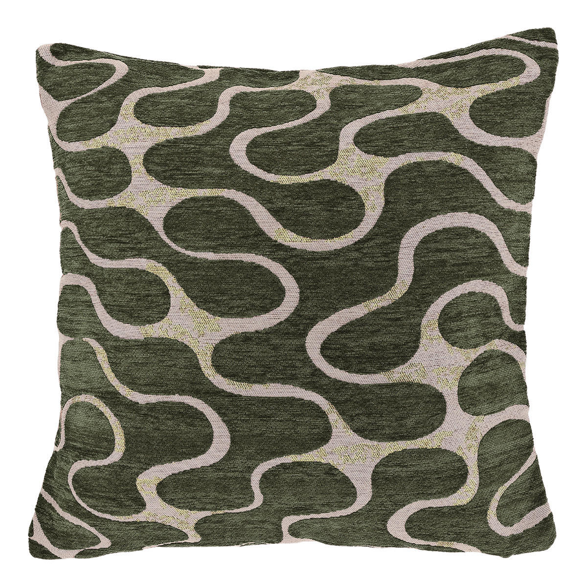DEKOKISSEN Lux Grün 45/45/8 cm - Waldgrün, Textil (45/45cm) - Unique Living