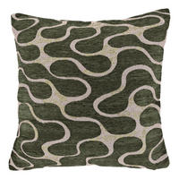 DEKOKISSEN Lux Grün 45/45/8 cm - Waldgrün, Textil (45/45cm) - Unique Living