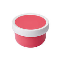 FRUCHTBOX MIT GABEL Campus pink 300 ml - Pink, Kunststoff (6.7/10.4/6.7cm) - Mepal