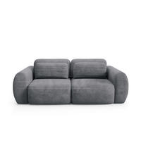 SCHLAFSOFA mit Bettkasten Anthrazitgrau - Anthrazit/Schwarz, Holz/Holzwerkstoff (266/95/110cm) - Furnisell
