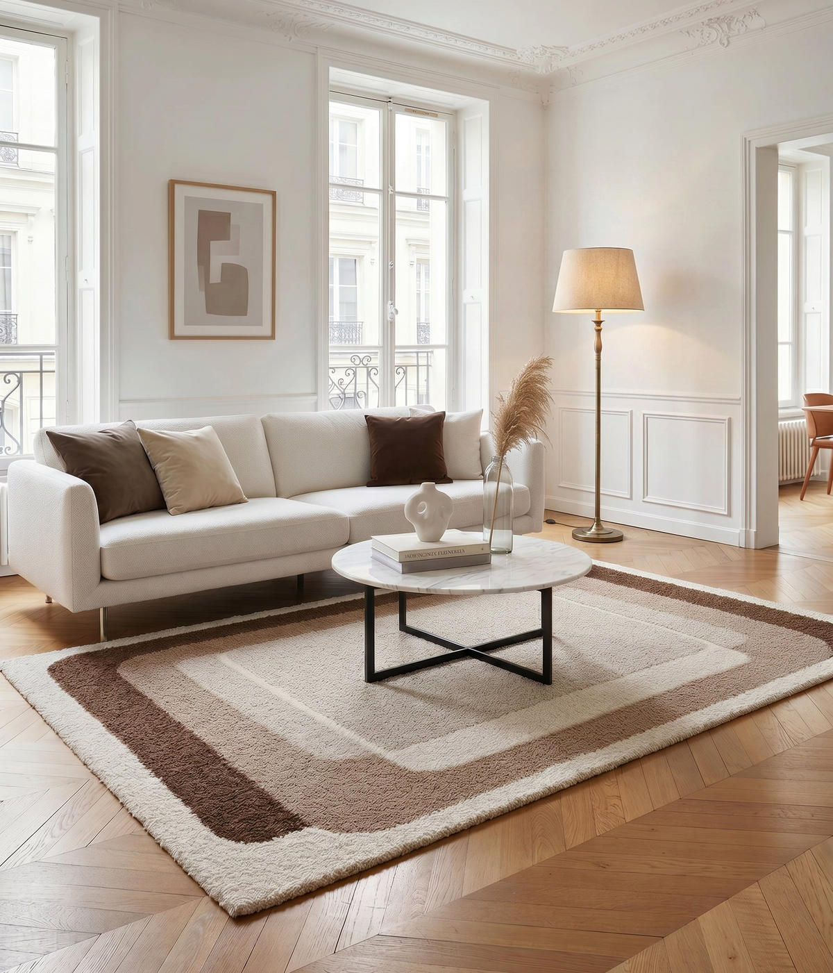 DESIGN-TEPPICH weich und dick bruin - Braun, Textil (120/170cm) - AFK Living