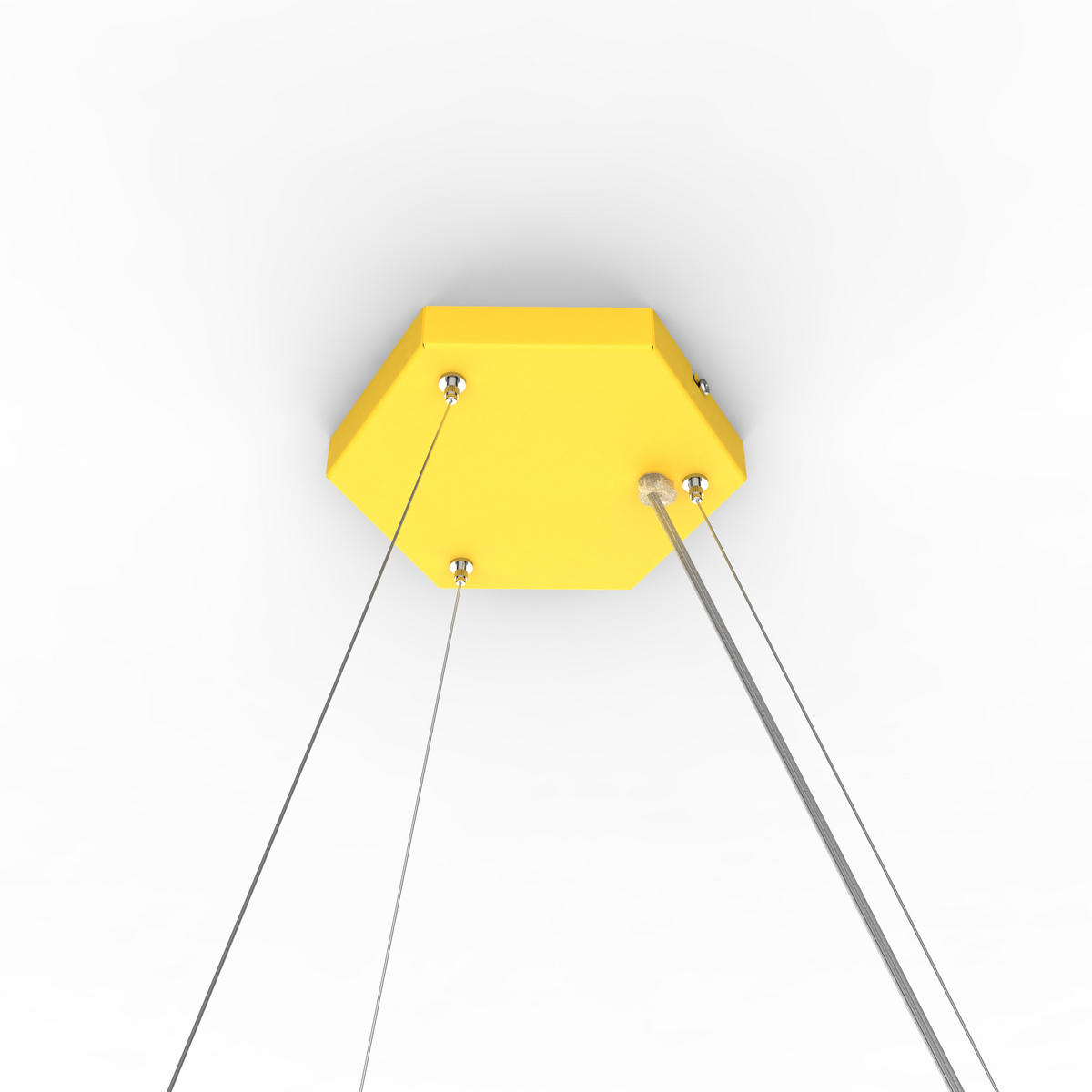 LED-HÄNGELEUCHTE - Gelb, Metall (1.6/100/60cm) - Lumicom