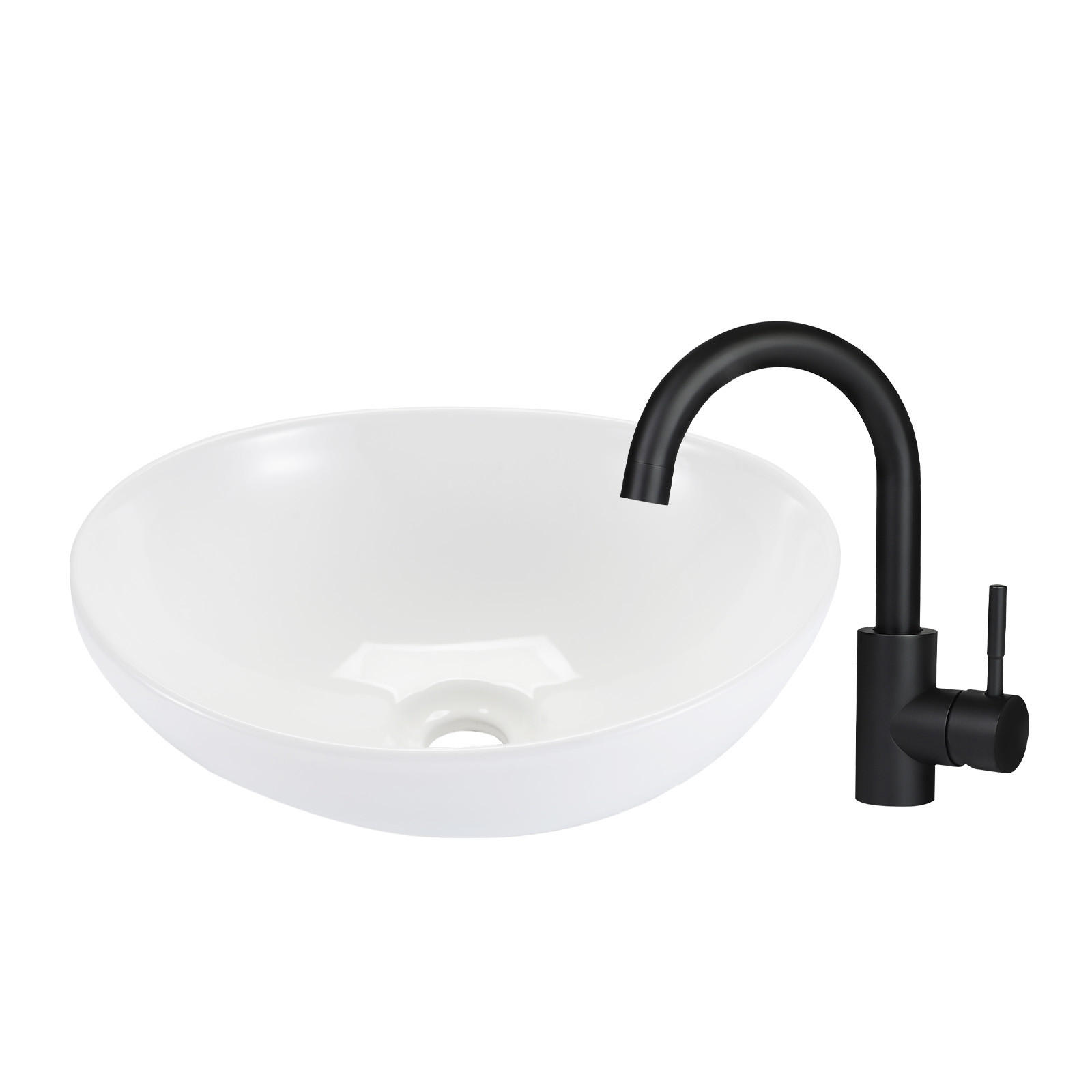 WASCHBECKEN Weiß 37/13.5/48 - Weiß, Keramik (37/13.5/48cm) - ZMH