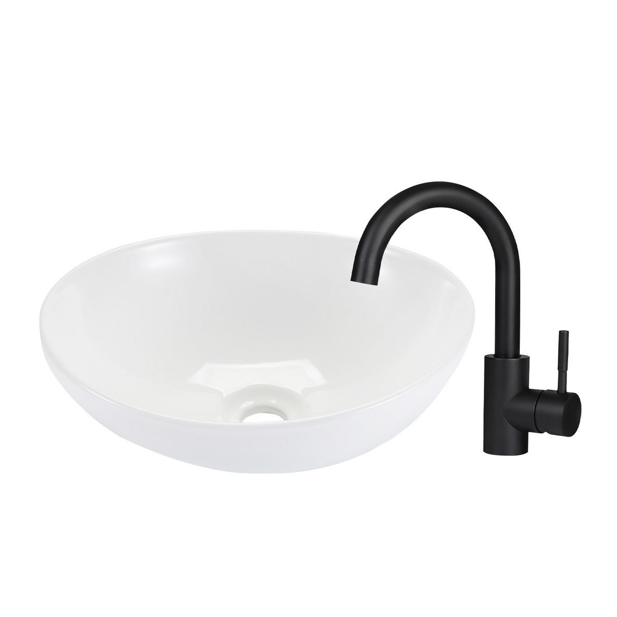 WASCHBECKEN Weiß 37/13.5/48 - Weiß, Keramik (37/13.5/48cm) - ZMH