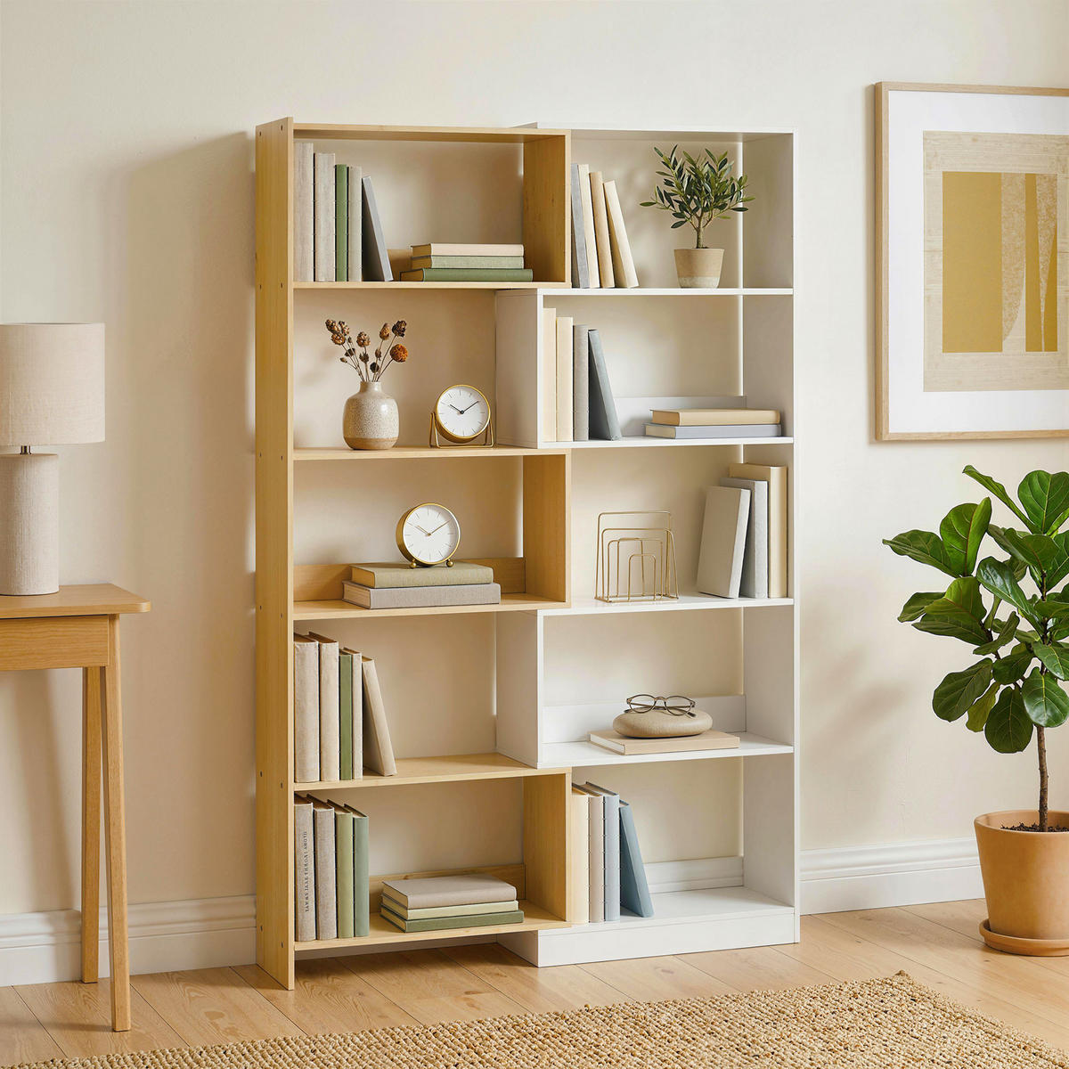 REGAL DE-15578 ausziehbar 60-111 cm, 5-stufig Weiß - Weiß, Holzwerkstoff (23.8/163.7/111.5cm) - ComfortXL