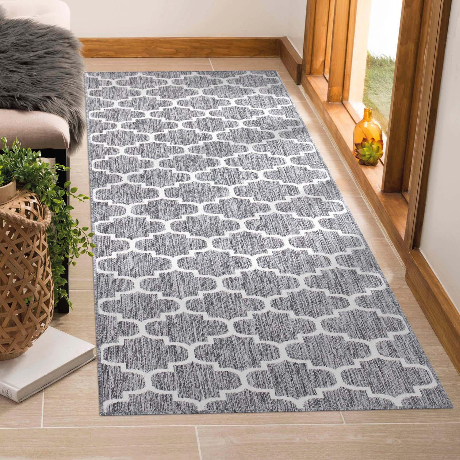 OUTDOOR-TEPPICH Sun 462 Grau 80x250 cm - Grau, Textil (80/250cm) - carpet city