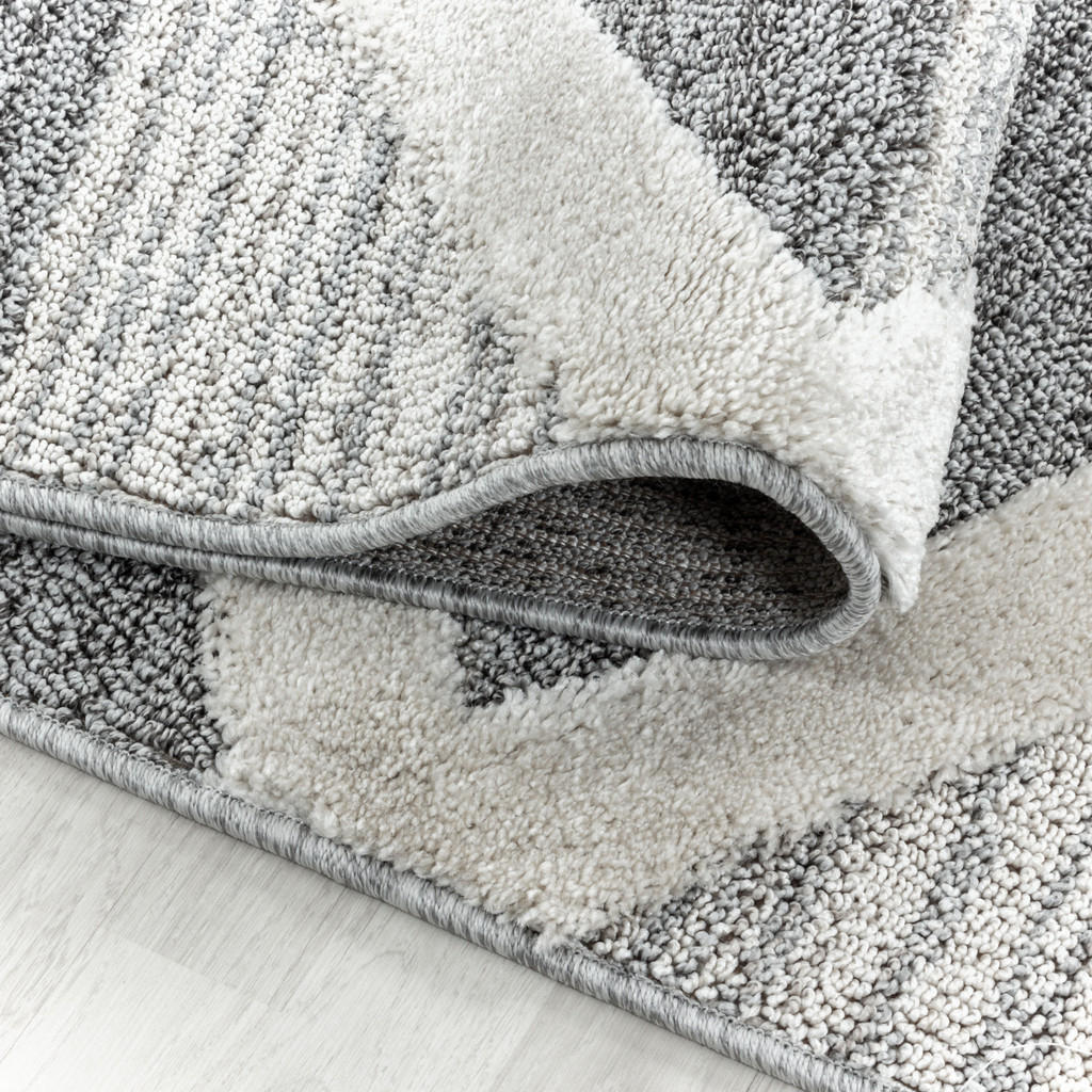Thumbnail - Kadima Design Teppich, Grau, Textil, Grafikmuster, Rund, 160x160 cm, pflegeleicht, Teppiche & Böden, Teppiche, Hochflort...