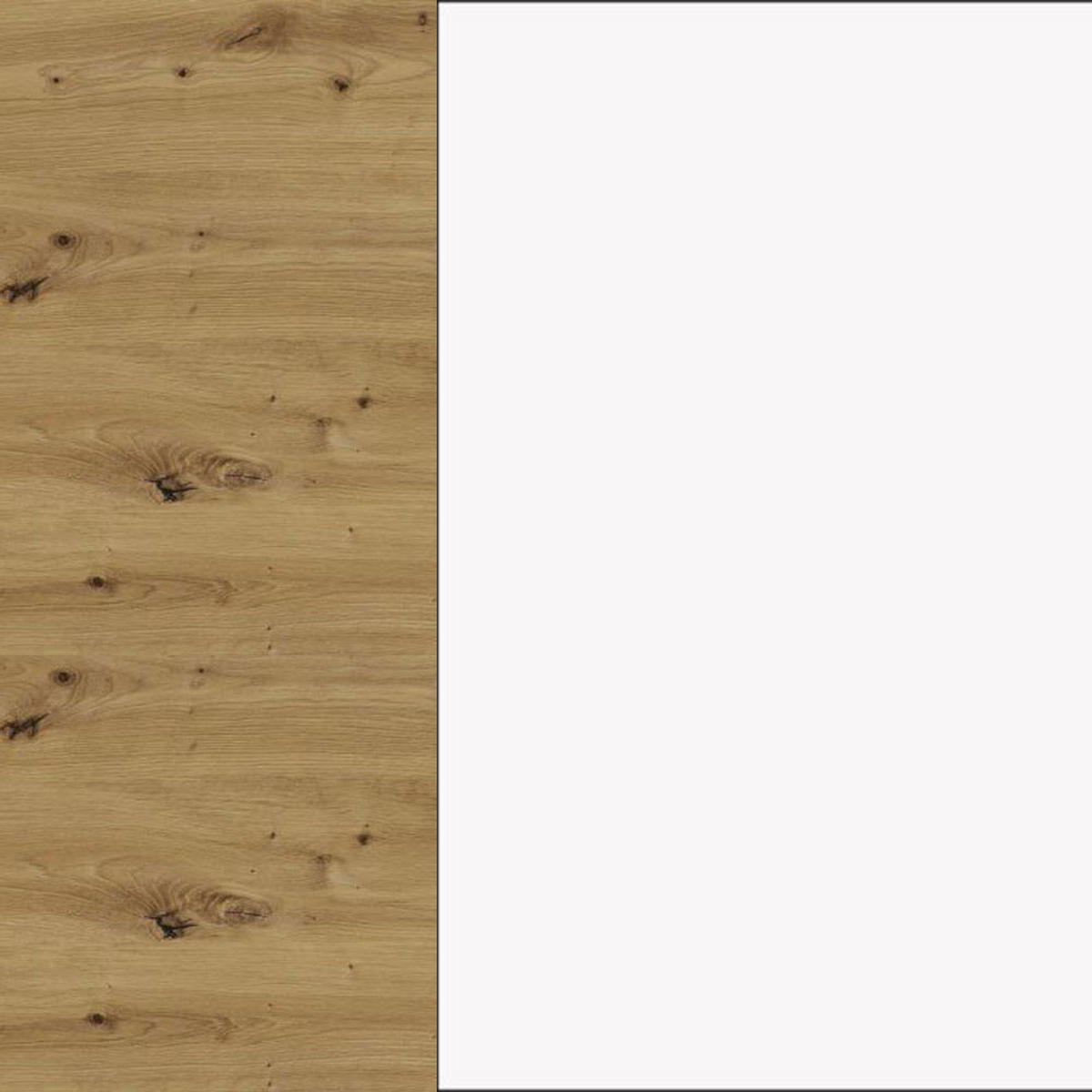 ECKHÄNGESCHRANK Bonn W14/60 Eiche Artisan / weiß matt 60 / 60 / 96cm - Eiche Artisan/Weiß, Holz/Holzwerkstoff (60/96/60cm) - Feldmann-Wohnen