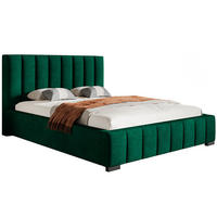 BETT Grün BEN 10 Gepolstert Mit Bettkasten 120x200 cm - Grün, Textil (120/200cm) - Sepro Meble