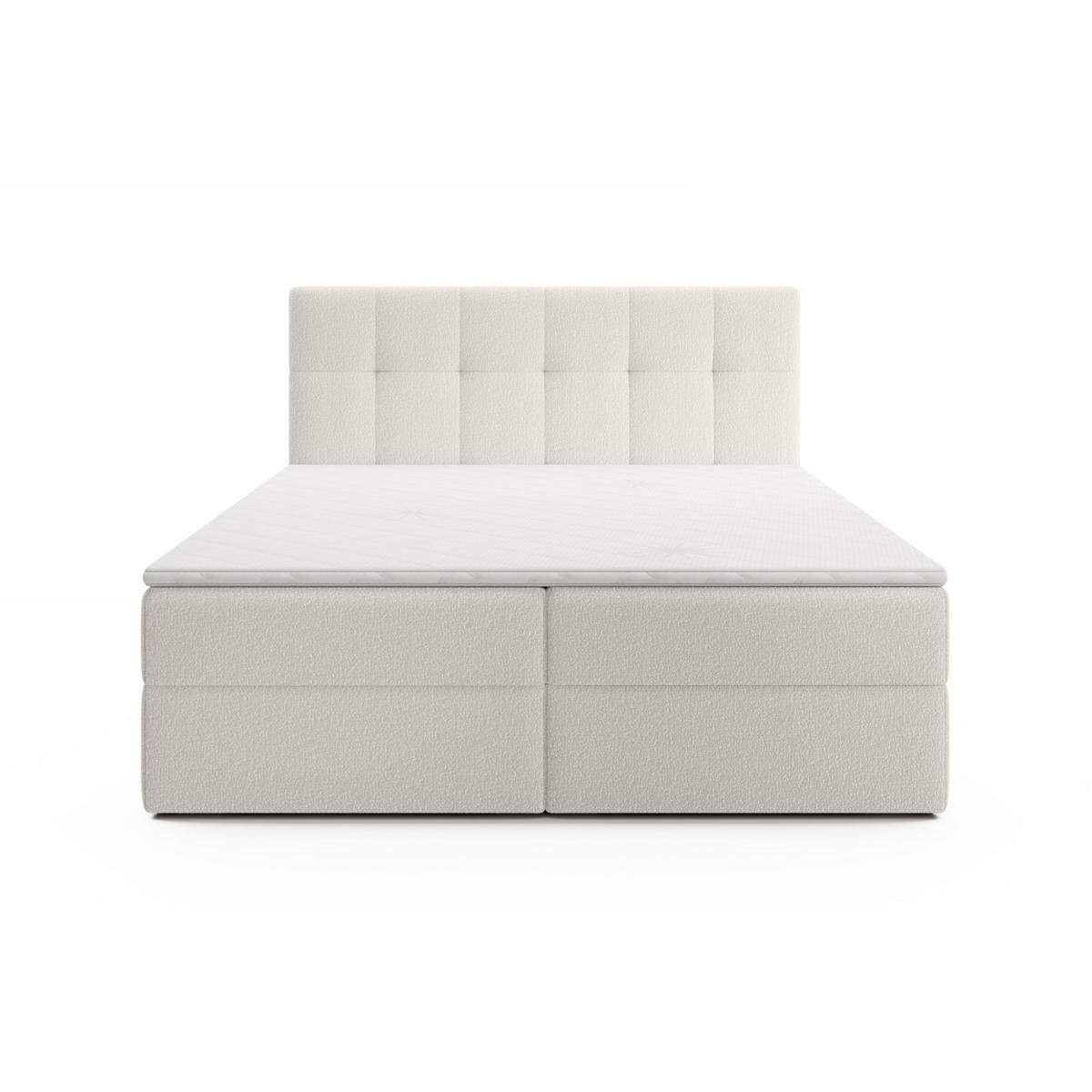 BOXBETT Arturo In Freya - Weiß, Holzwerkstoff/Textil (180/200cm) - Fun Möbel