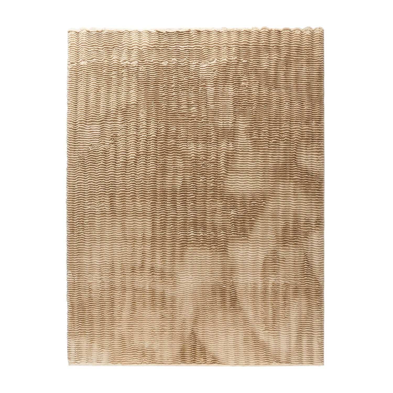 HOCHFLORTEPPICH Rauten Beige 160 x 220 cm - Beige, Kunststoff (160/220cm) - TT Home