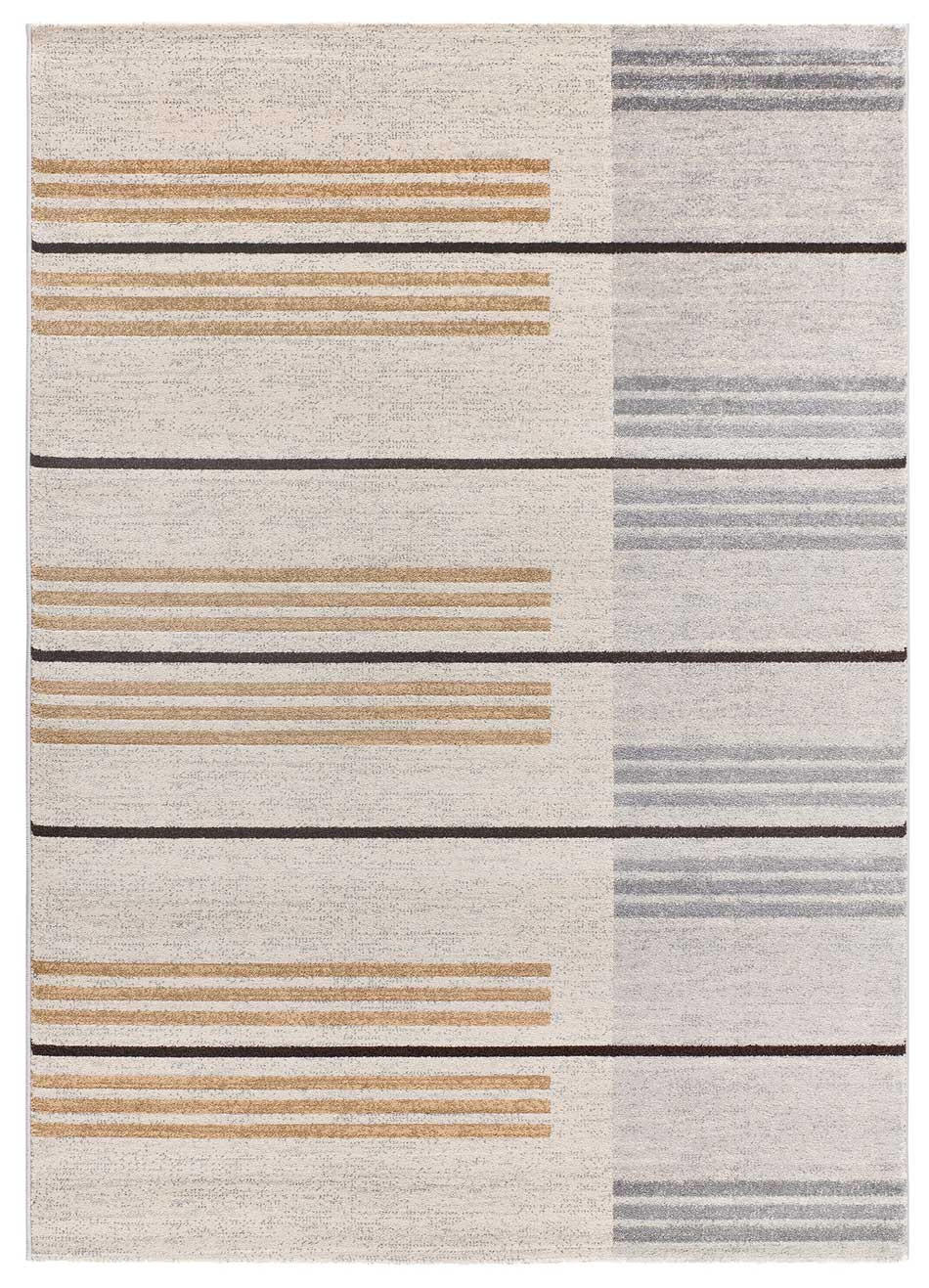 Atticgo Webteppich Grau, Beige 80x150 cm