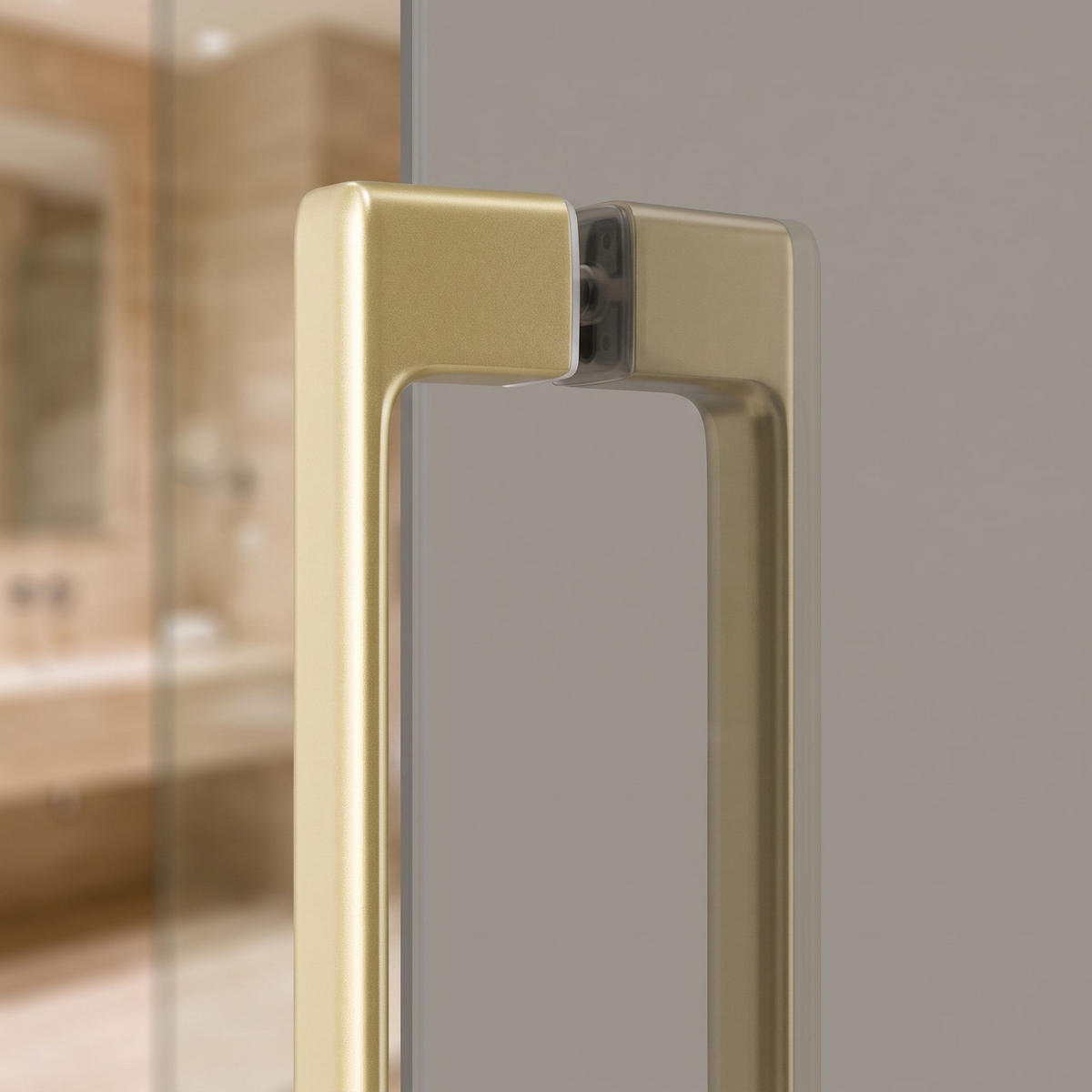 DUSCHTÜRGRIFF Rea 02 Brushed Gold - Goldfarben, Metall (1.8/17cm) - REA
