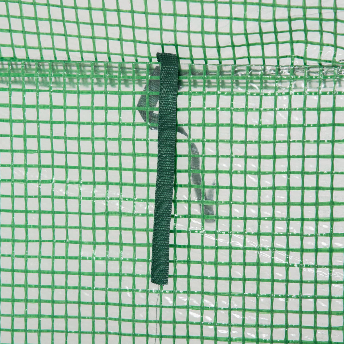GEWÄCHSHAUS aus Kunststoff 100x50x150 cm in Dunkelgrün mit aufrollbarer Tür - Dunkelgrün, Metall (50/150/100cm) - Modfu