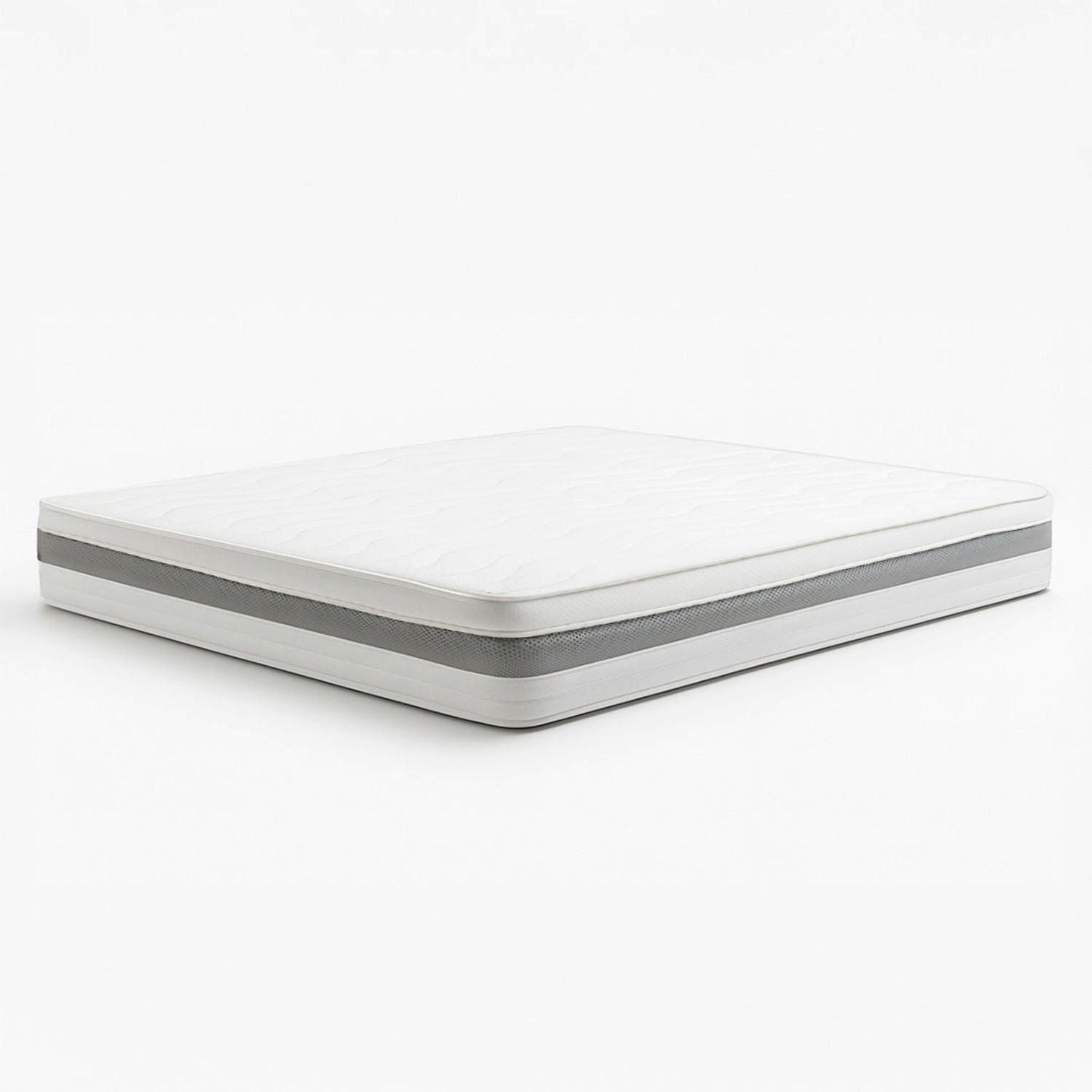 MATRATZE 120x200 | Thermosensibler Waterfoam, Hohe Festigkeit, Atmungsaktiv und Allergikerfreundlich - Weiß, Textil (120/200cm) - The White Stone