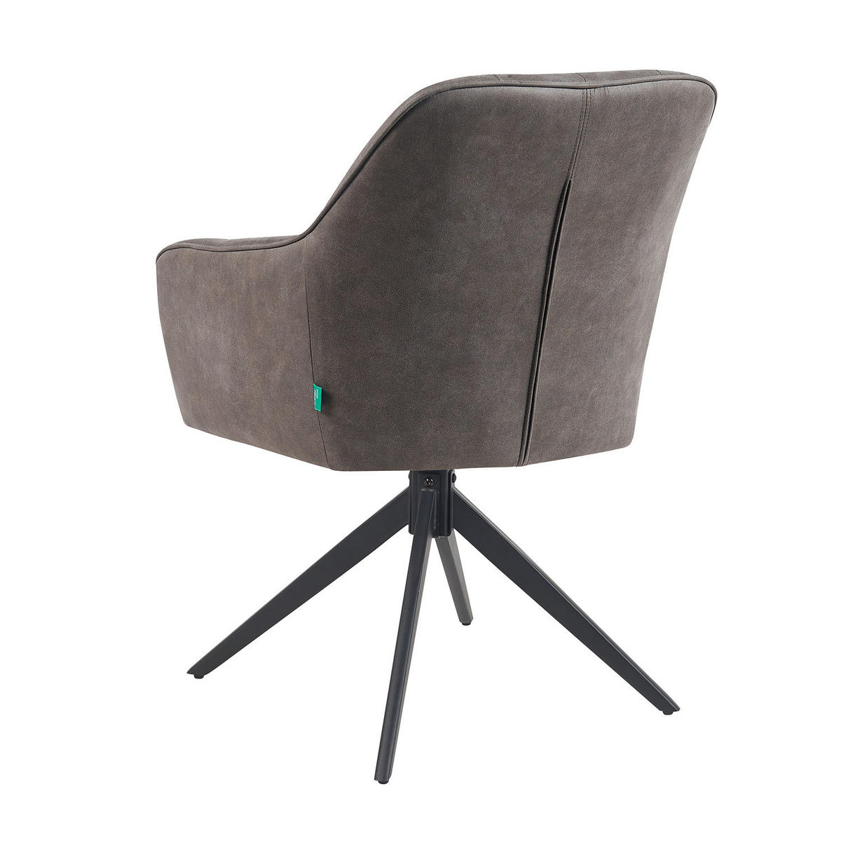 ARMLEHNSTUHL Mika-Timo - Taupe/Schwarz, Textil/Metall (60/87/65cm) - DUBI Möbel
