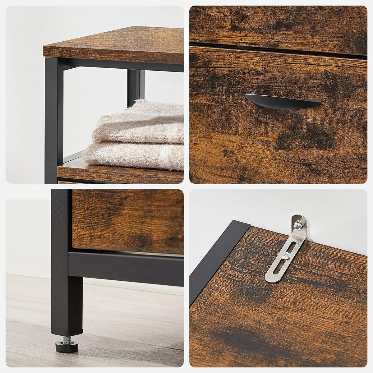 SCHUHSCHRANK SCHUHKOMMODE - Braun, Holzwerkstoff (30/95/98.3cm) - Hansiro