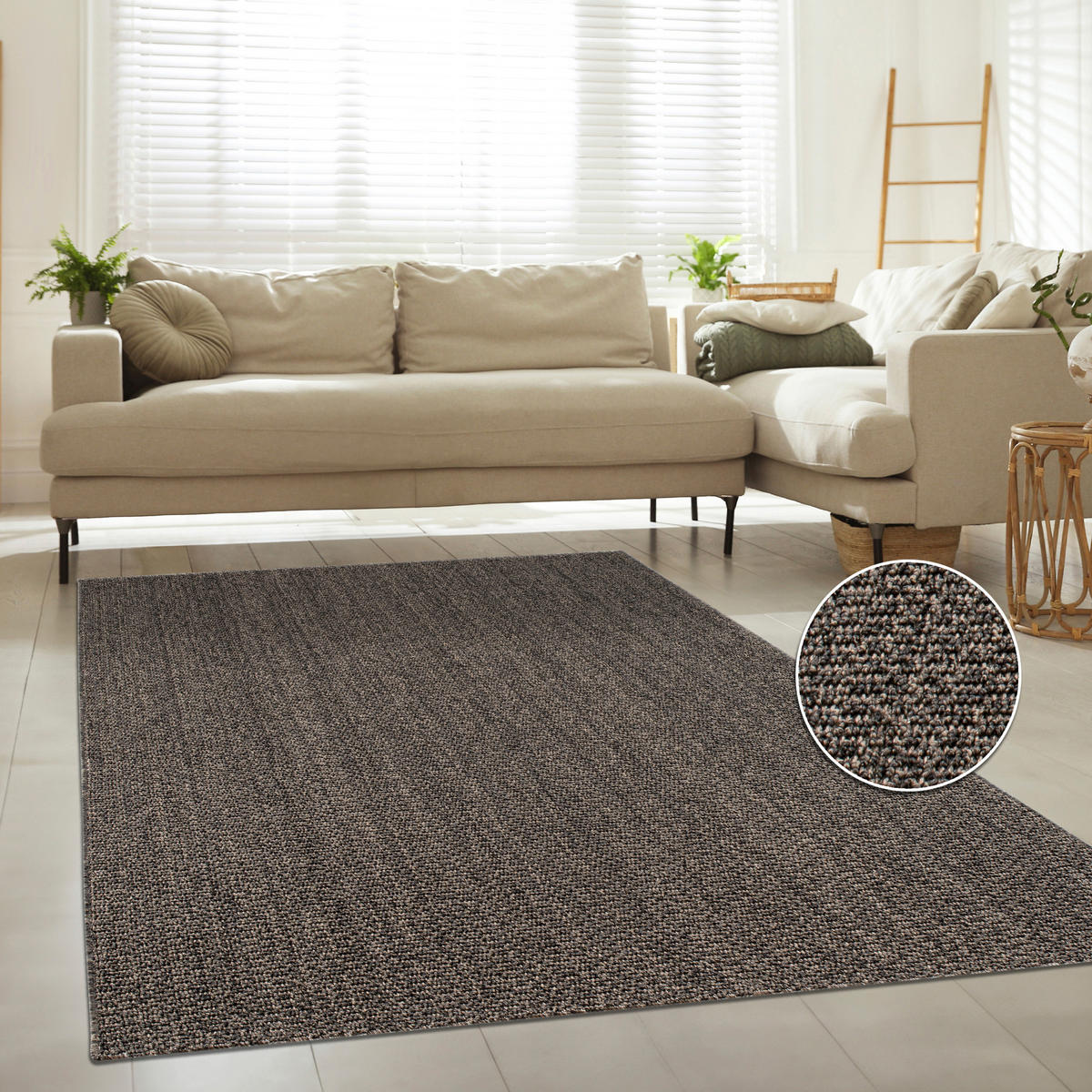 OUTDOORTEPPICH 240/340 cm Hamburg 431 - Anthrazit, Textil (240/340cm) - Paco Home