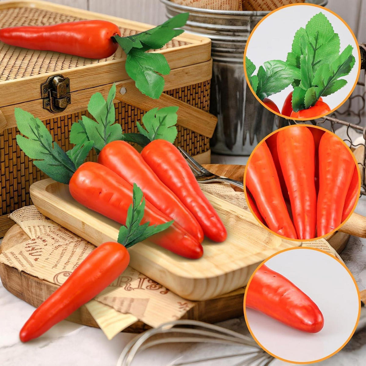 DEKO-KAROTTEN 5-teiliges Set 15 cm - Orange, Kunststoff (7.1cm)