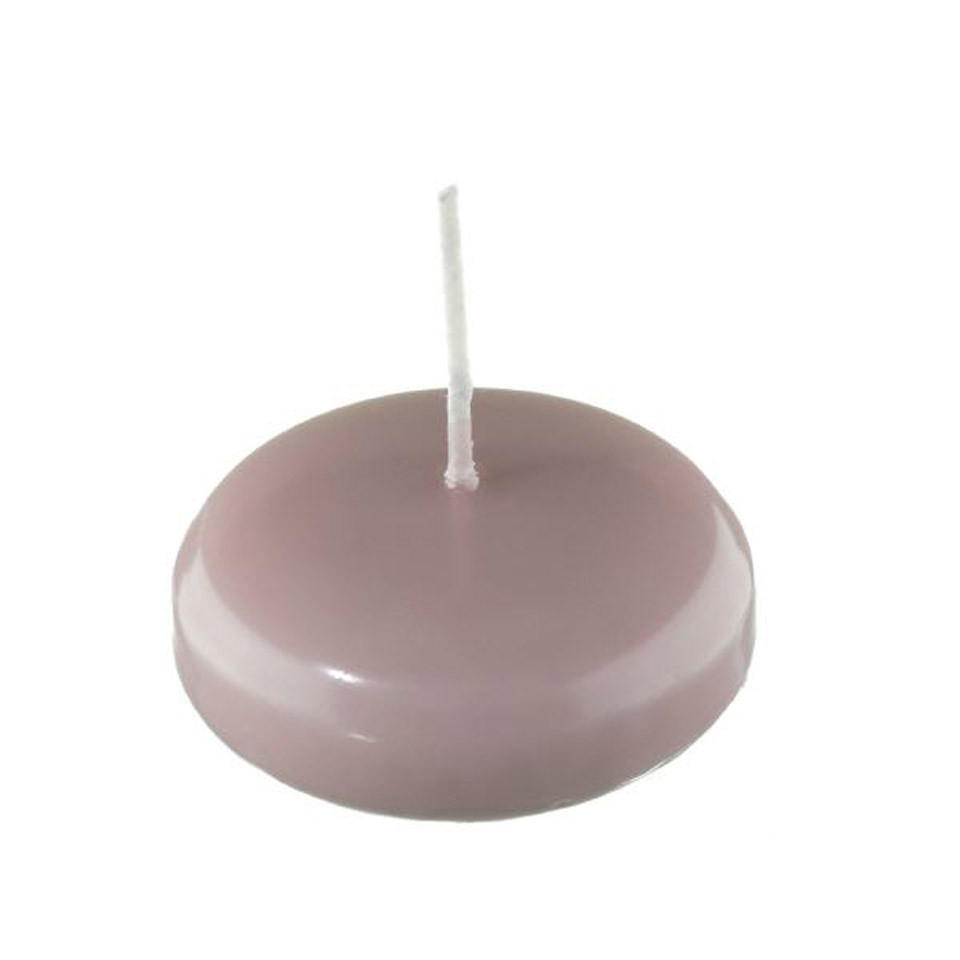 SCHWIMMKERZEN Taupe Rose 32 x Ø 80 mm, 8 Stück - Taupe, Paraffin (8/3.2/3.2cm) - Kopschitz Kerzen