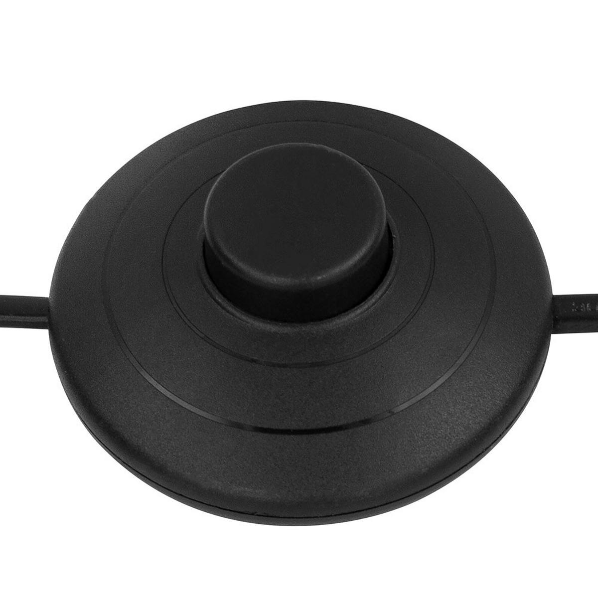 LED STEHLEUCHTE Blattgold Schwarz Matt - Schwarz, Metall (115/45/182cm) - Globo Lighting