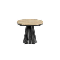 ESSTISCH Cone Bis - Schwarz/Sonoma Eiche, Holzwerkstoff/Metall (100/100/76cm) - Meblini