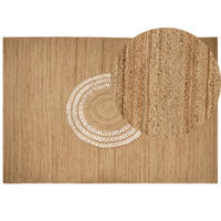 TEPPICH geflochten Beige 160/230 cm Bogazoren - Beige, Naturmaterialen (160/230cm) - Beliani