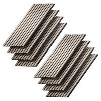 AKUSTICKÝ PANEL Akustikpaneel Hnědá - hnědá, kompozitní dřevo (120/40/1.8cm) - Vicco