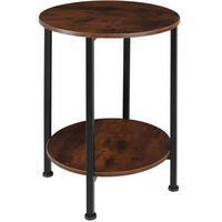 BEISTELLTISCH Ballina,45 x 64 cm,Industrial Holz dunkel, rustikal - Rostfarben, Holz (45/45/64cm) - tectake