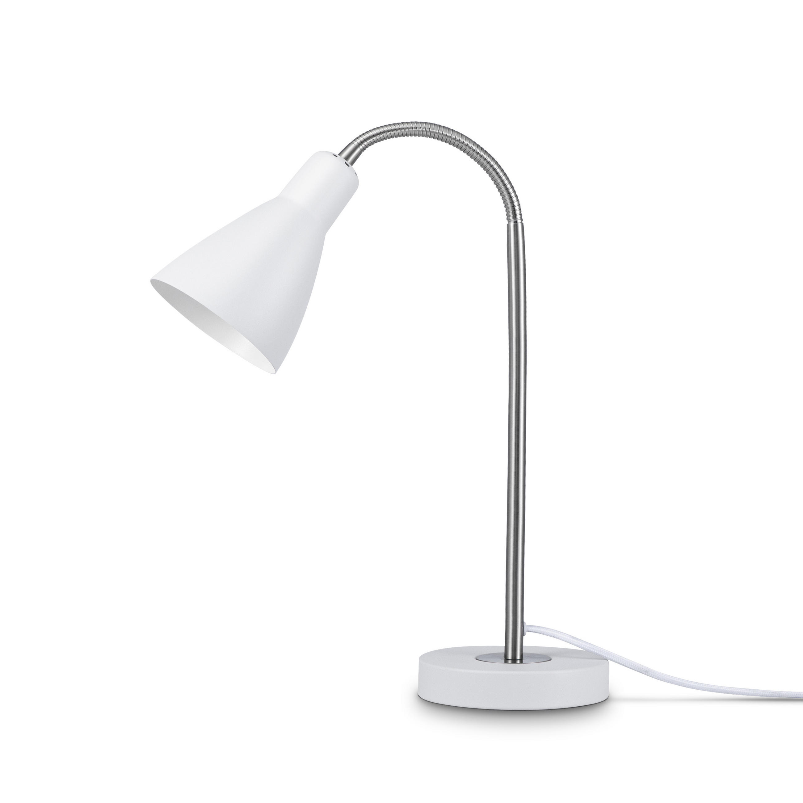 TISCHLAMPE Wilhelm - Weiß, Metall (38.7/14/43.2cm) - Paco Home