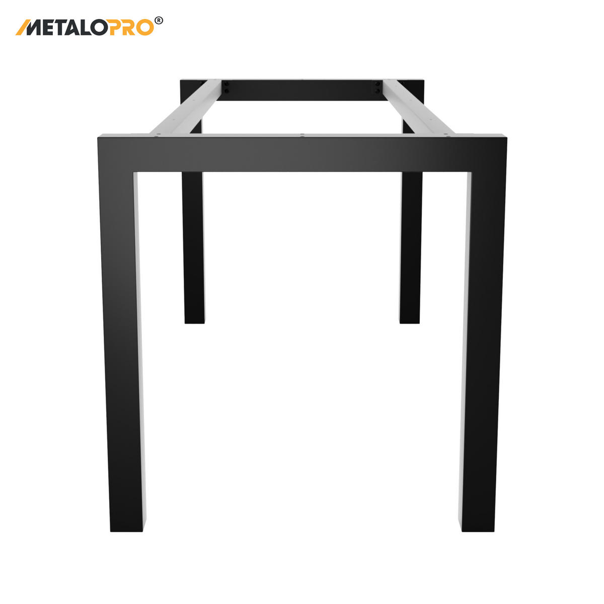 TISCHBEINE Etamin Metall Schwarz 170/70/72 cm - Schwarz, Metall (70/72/170cm) - Metalo Pro