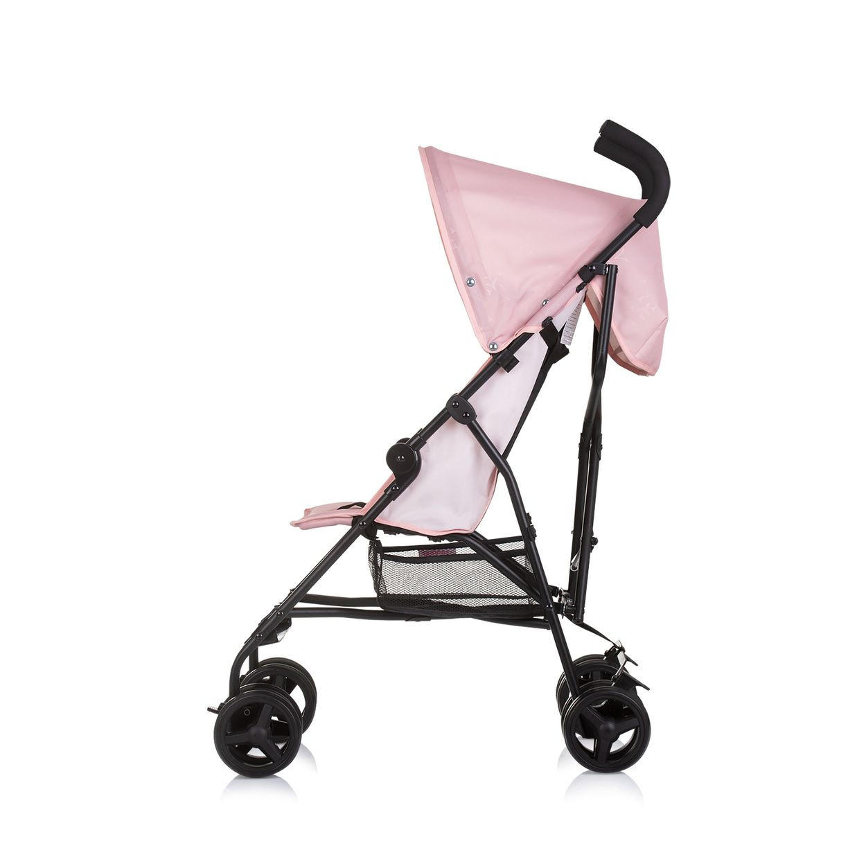 BUGGY Point rosa 5-Punkt-Gurt, Rückenlehne verstellbar, Korb - Rosa, Metall (66/46/100cm) - Chipolino