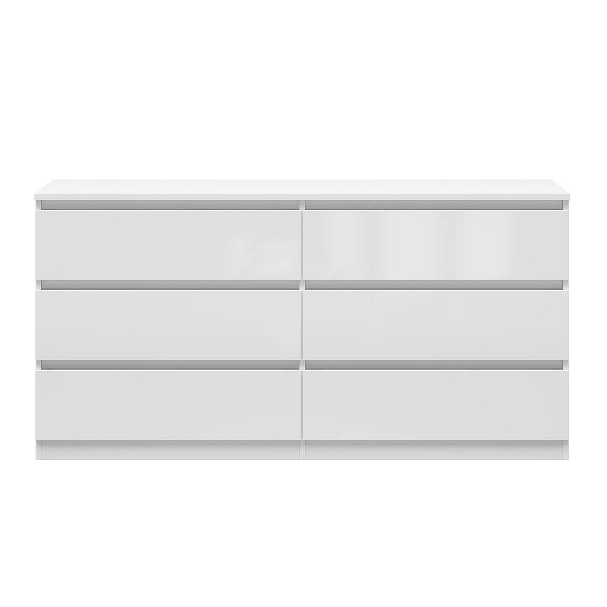 KOMMODE Edwin Weiß - Weiß, Holzwerkstoff (150/75/45cm) - Petits-meubles