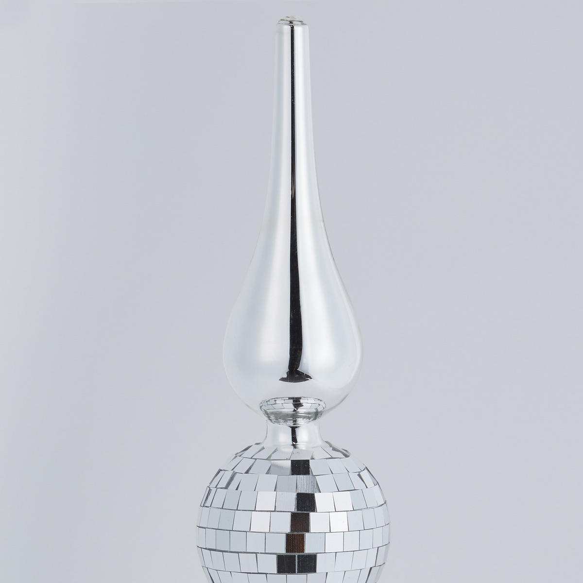 BAUMSPITZE Tree Top Disco - Silberfarben, Glas (36cm) - Butlers