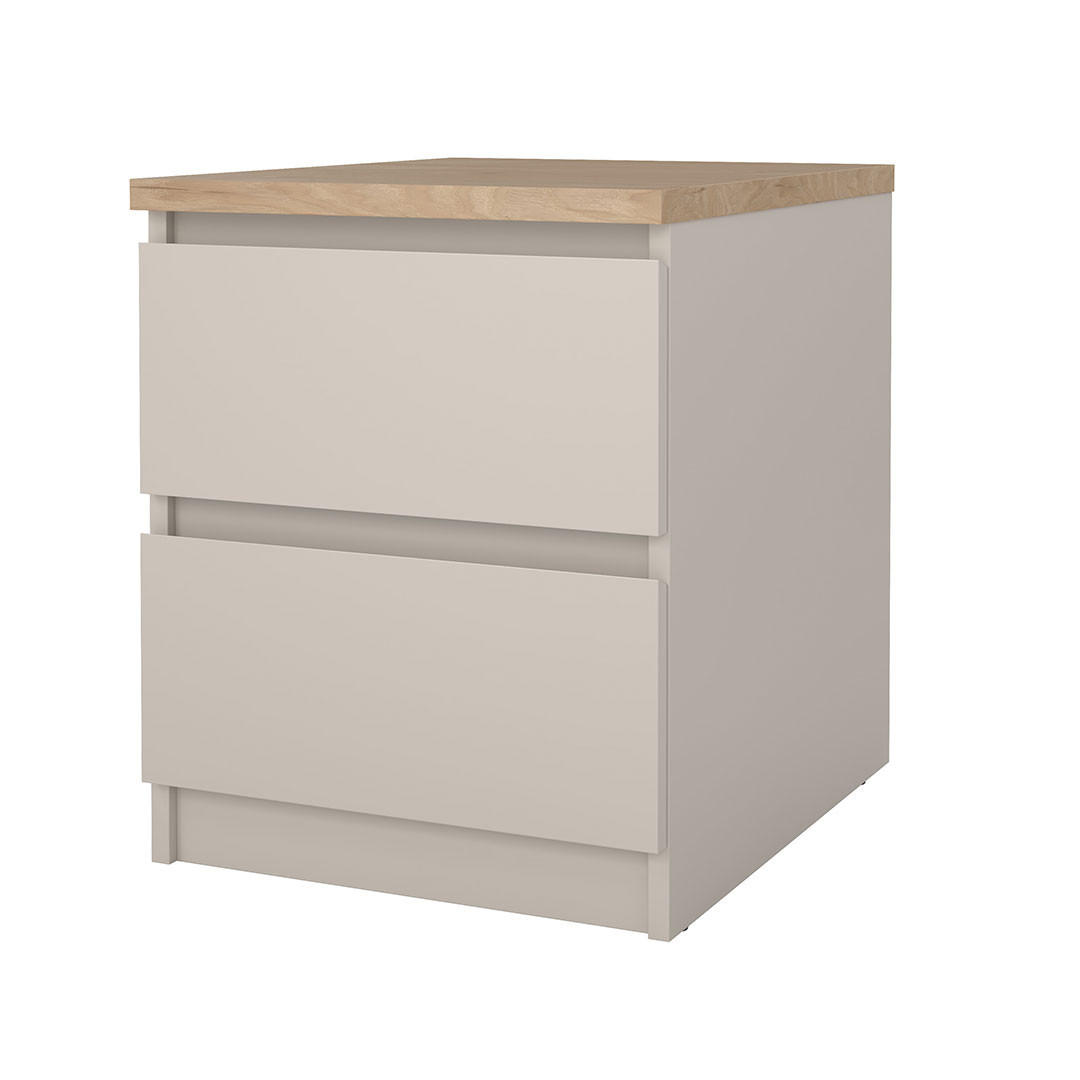 NACHTTISCH, Naia, Eiche, Holzwerkstoff, 41 x 50 x 50 cm - Eichefarben, Holzwerkstoff (41/50/50cm) - ebuy24