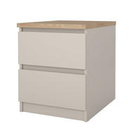 NACHTTISCH, Naia, Eiche, Holzwerkstoff, 41 x 50 x 50 cm - Eichefarben, Holzwerkstoff (41/50/50cm) - ebuy24