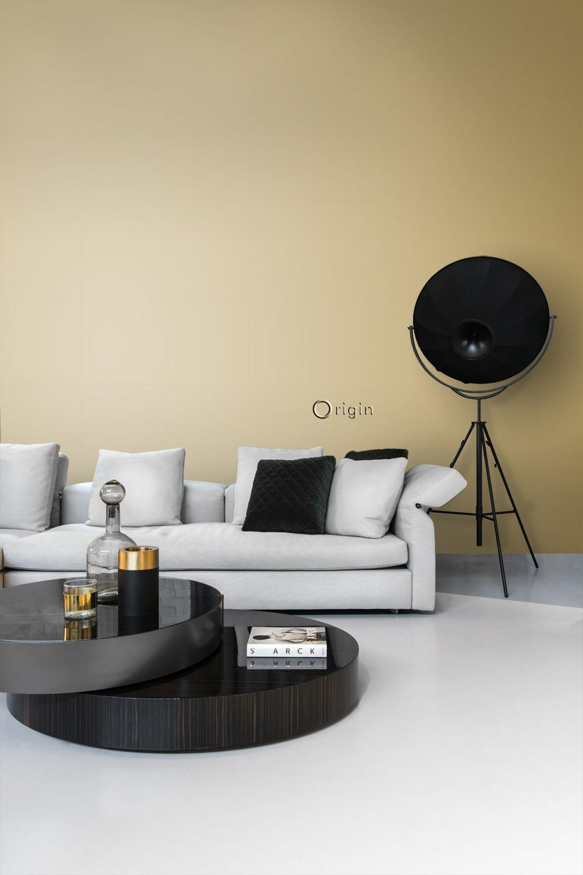 TAPETE Uni 53 cm x 10.05 m - Goldfarben, Papier (53/1000cm) - Origin Wallcoverings