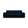 SOFA ausklappbar mit Bettkasten Jodie aus Boucle dunkelblau 3 Sitzplätze - Dunkelblau, Textil (107/86/247cm) - Micadoni