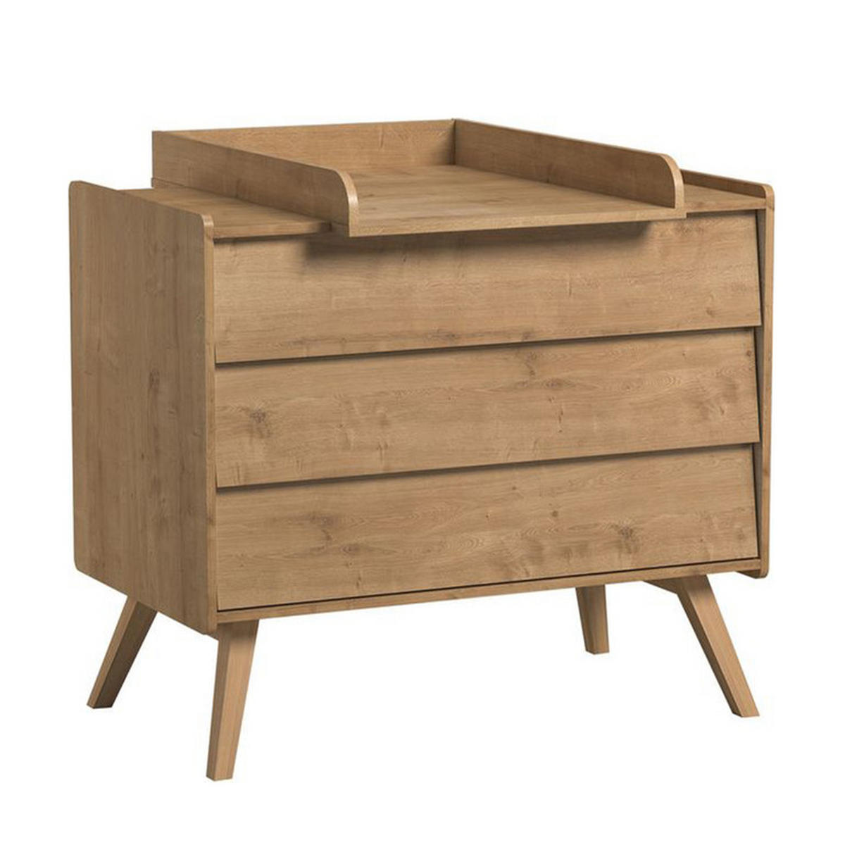 BABYZIMMER 3-teilig Holz - Braun, Holzwerkstoff (125/103/65cm) - Petits-meubles