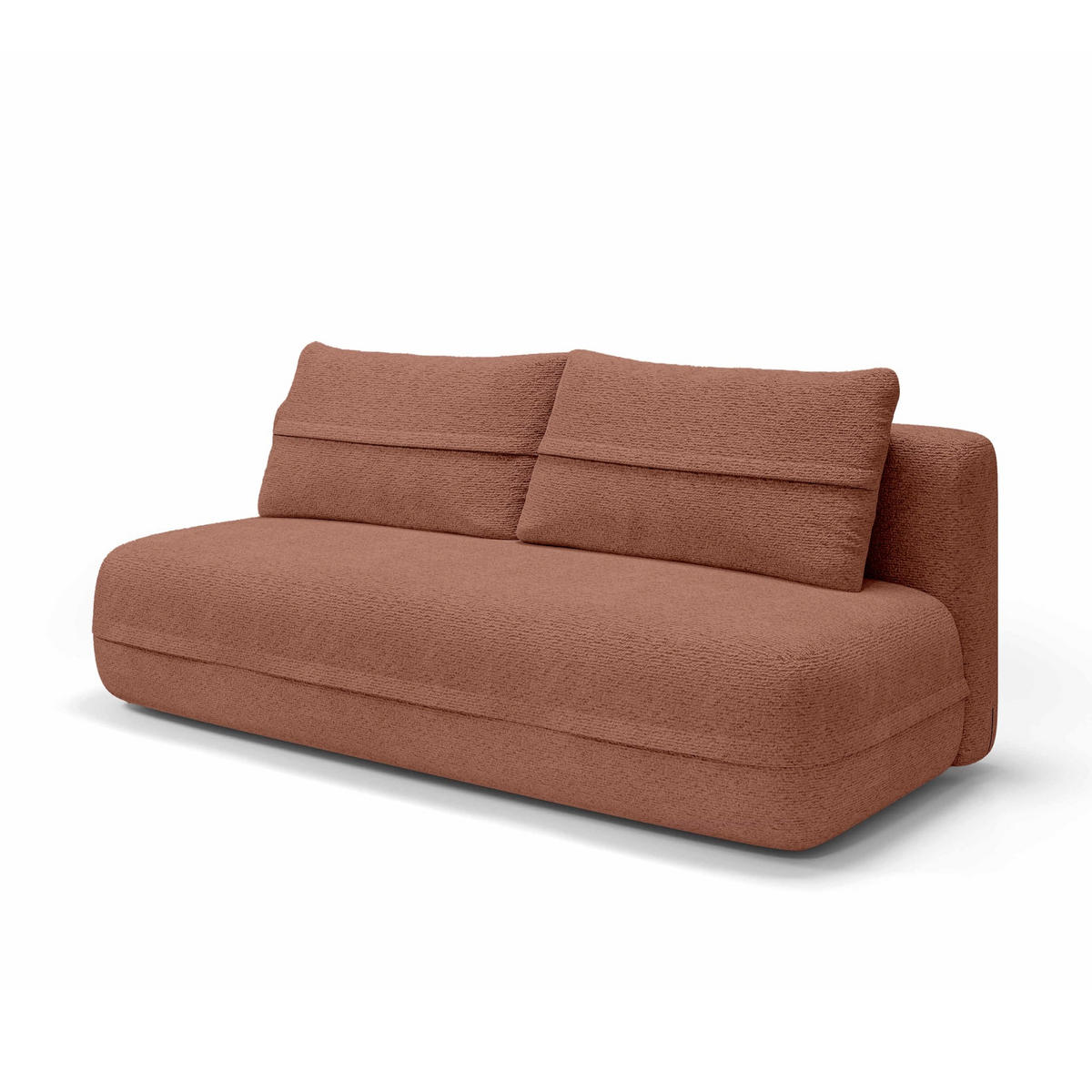 SOFA Lento Cappuccino - Cappuccino, Textil (206/95/100cm) - Pillovely