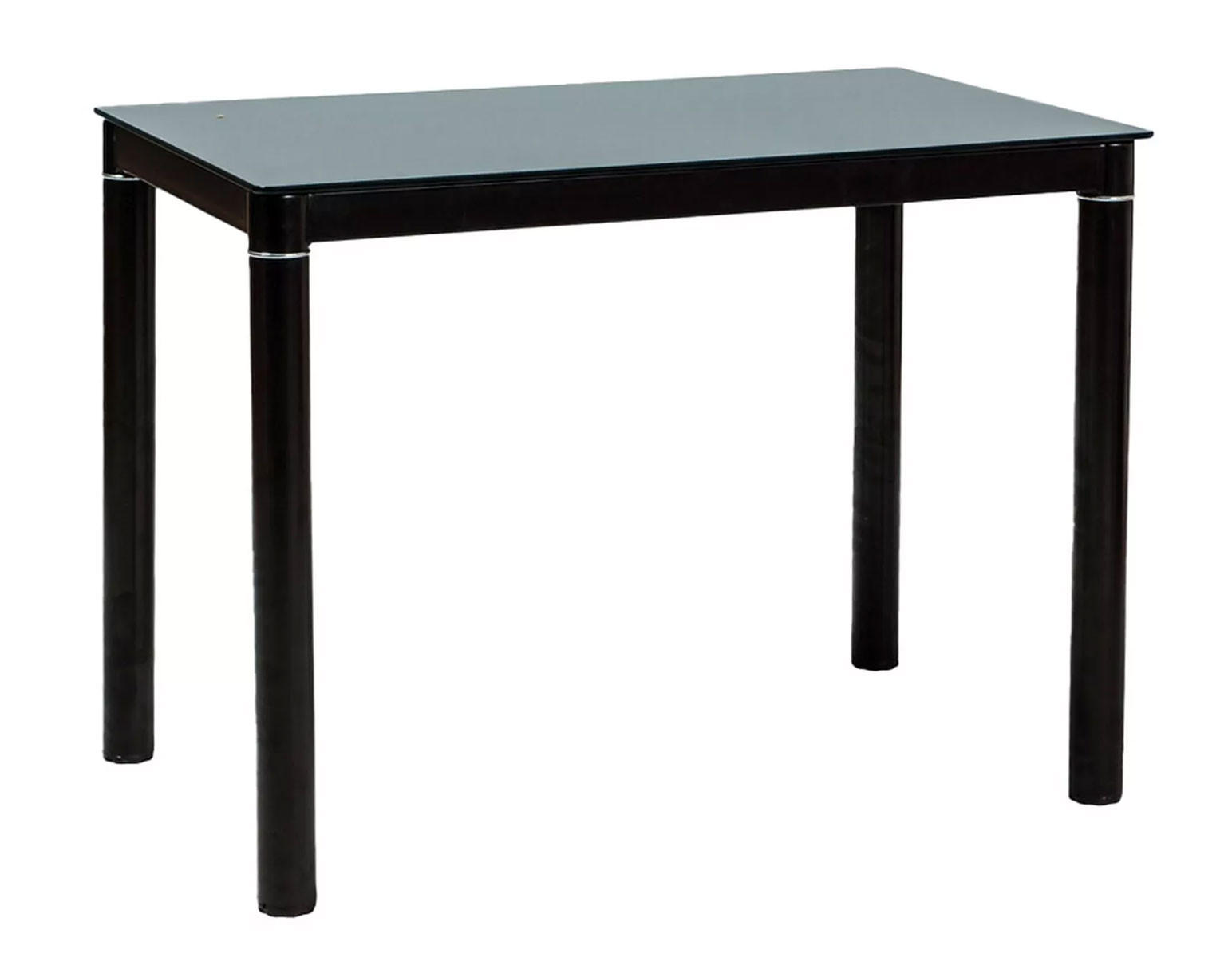 ESSTISCH Galant schwarz 100 / 60 / 75cm - Schwarz, Glas/Holz (60/100/75cm) - Feldmann-Wohnen