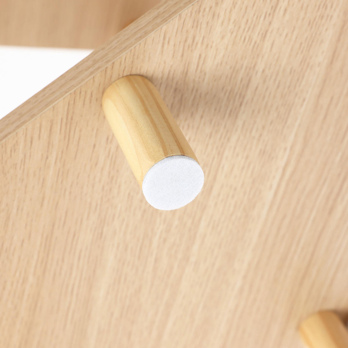 ECKREGAL mit 3 Ablagen - Alteiche, Holz (35/77.5/35cm) - Hometopia