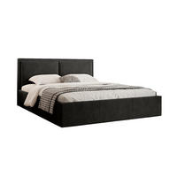 POLSTERBETT aus Polyester Osterne II 140x200 cm, Schwarz - Schwarz, Textil (140/200cm) - Fedve