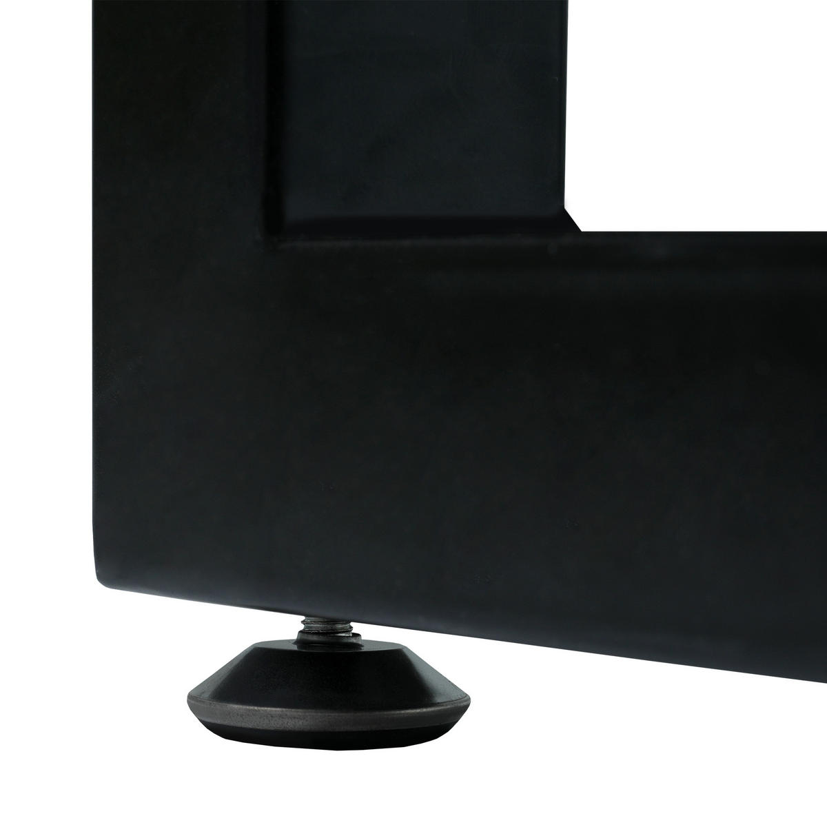 ESSTISCH Erweiterbar Weiß Schwarz Industriestil 140-180x80cm - Weiß, Holzwerkstoff (180/80/75cm) - FLIEKS